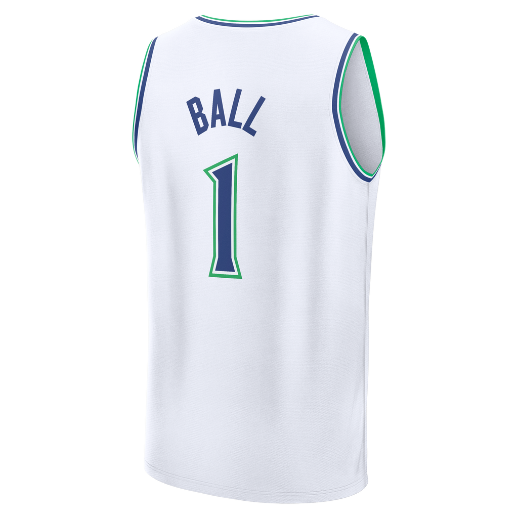 Youth Minnesota Timberwolves LaMelo Ball Fanatics White Fast Break Jersey - Association Edition