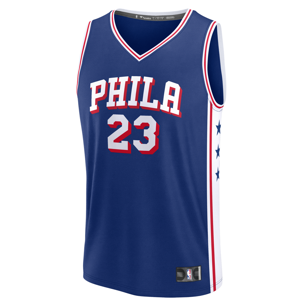 Youth Philadelphia 76ers LeBron James Fanatics Royal Fast Break Jersey - Icon Edition