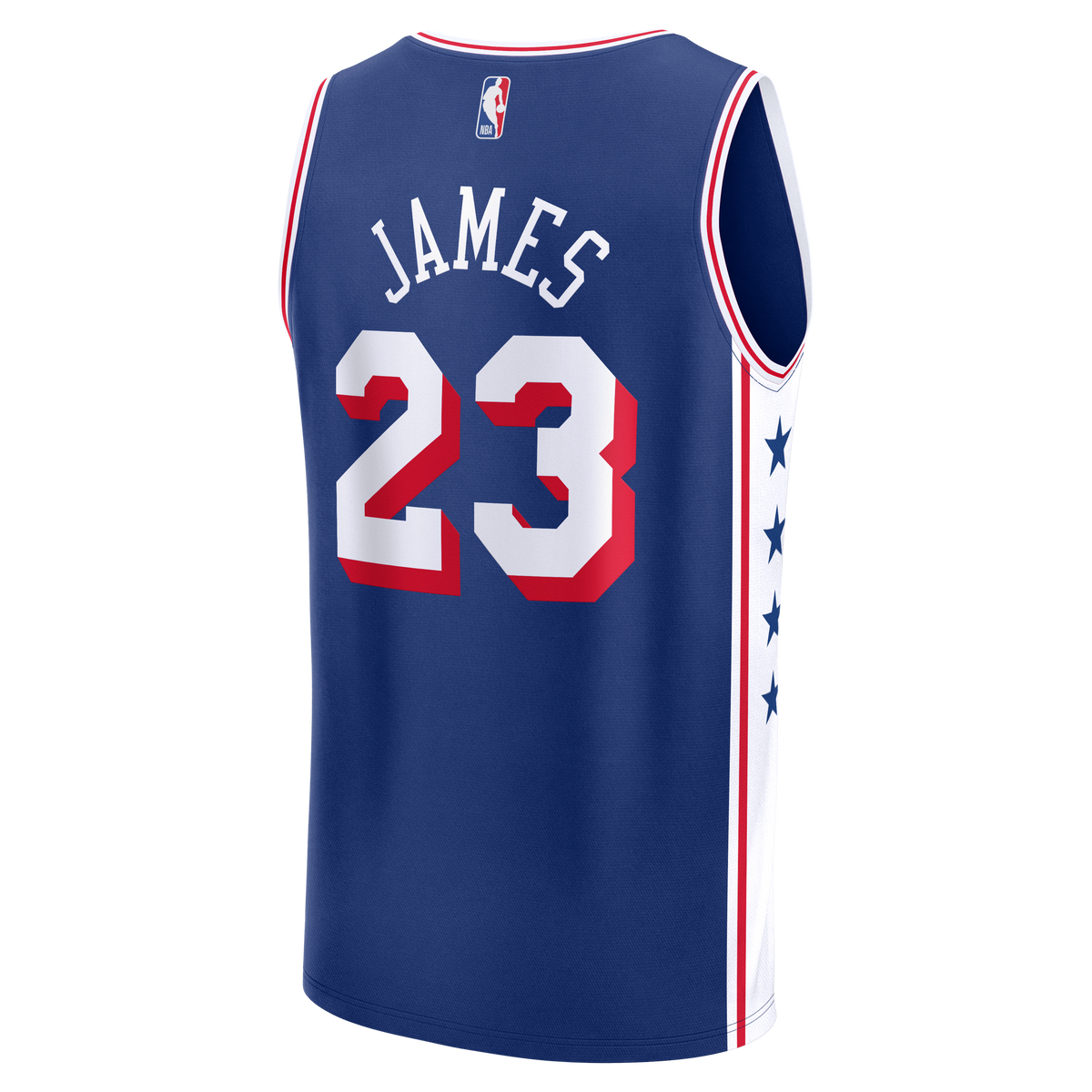 Youth Philadelphia 76ers LeBron James Fanatics Royal Fast Break Jersey - Icon Edition
