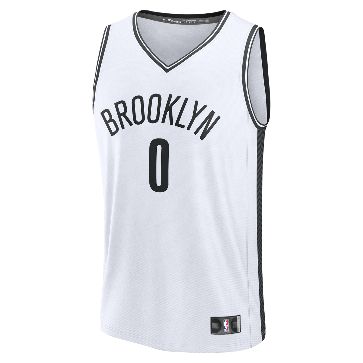 Youth Brooklyn Nets Mikel Brown Jr. Fanatics White Fast Break Replica Jersey - Association Edition