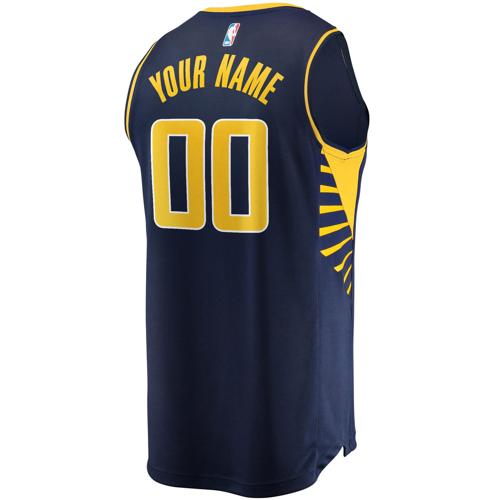 Youth Indiana Pacers Fanatics Navy Fast Break Custom Replica Jersey - Icon Edition