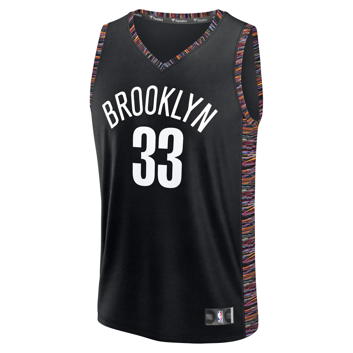 Youth Brooklyn Nets Nic Claxton Fanatics Black Fast Break Jersey - City Edition