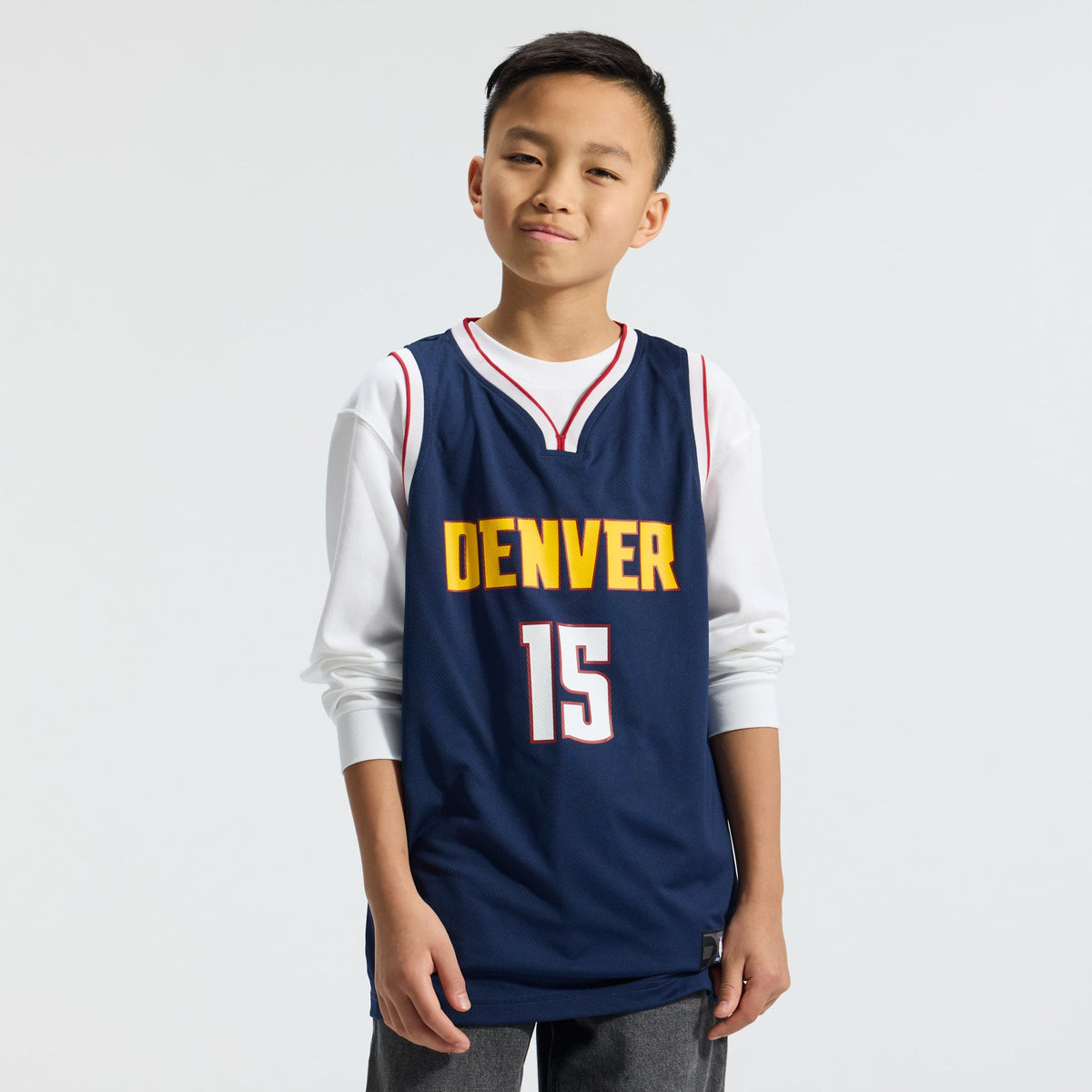 Youth Denver Nuggets Nikola Jokic Fanatics Navy Fast Break Replica Player Jersey - Icon Edition