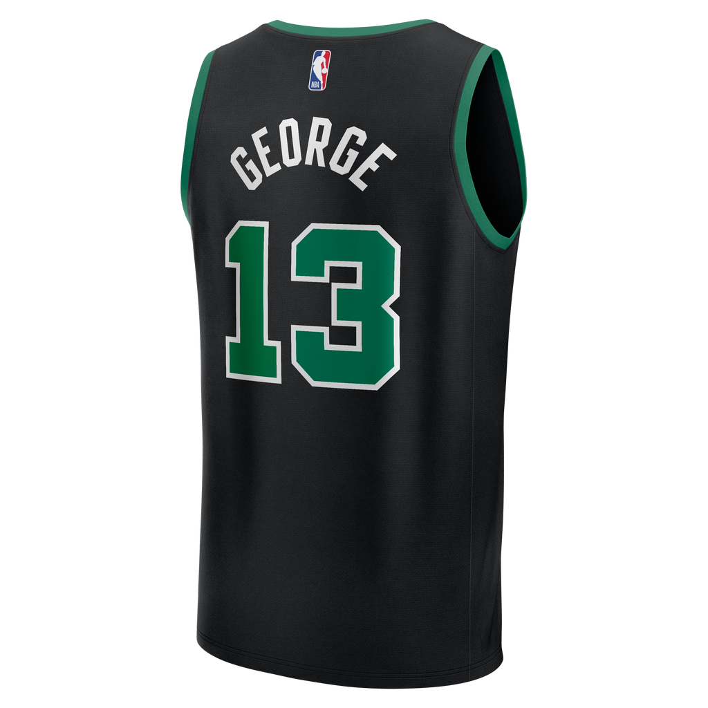 Youth Boston Celtics Paul George Fanatics Black Fast Break Replica Jersey - Statement Edition
