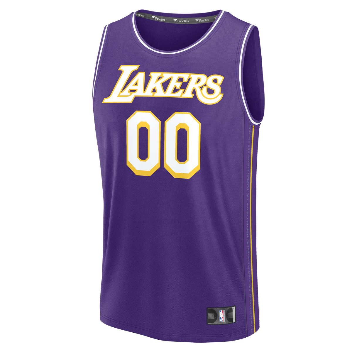 Youth Los Angeles Lakers Fanatics Purple Fast Break Custom Jersey - Statement Edition