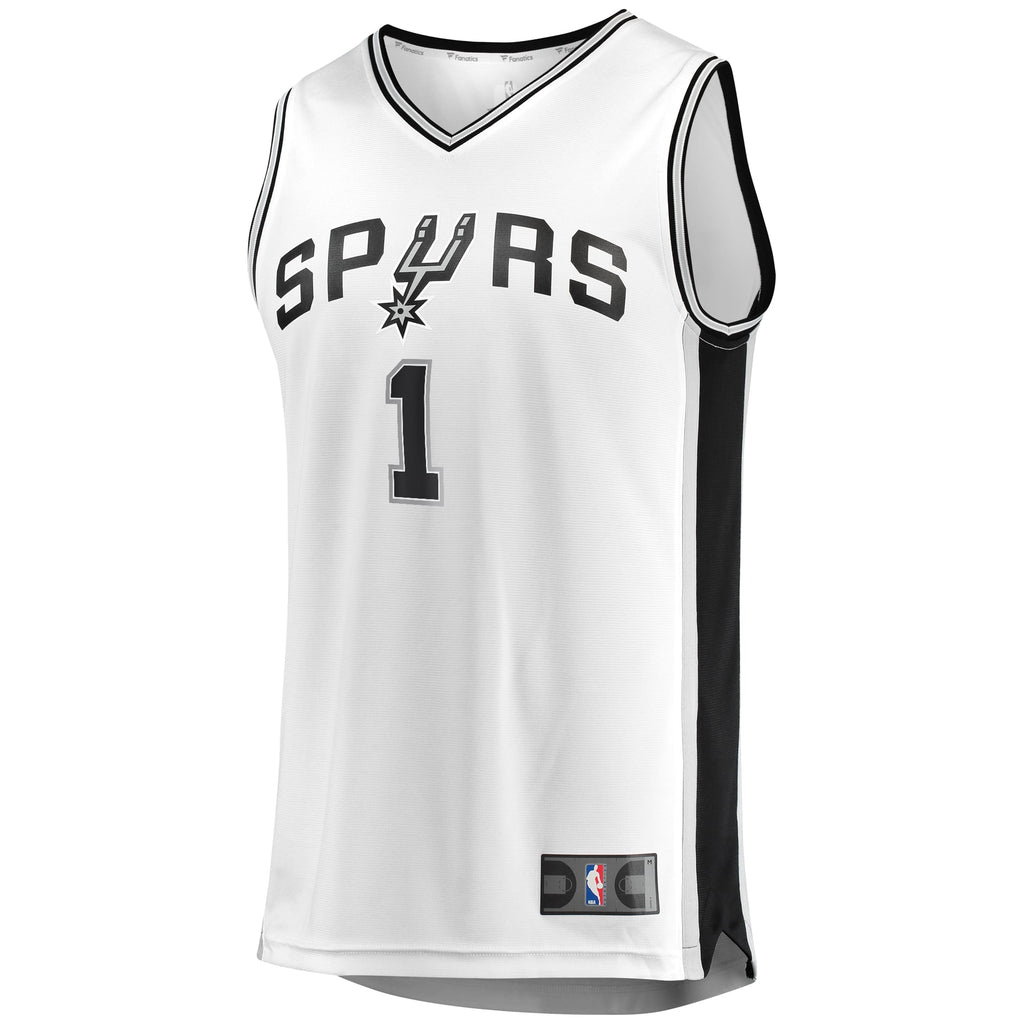 Youth San Antonio Spurs Victor Wembanyama Fanatics White Fast Break Replica Player Jersey - Association Edition