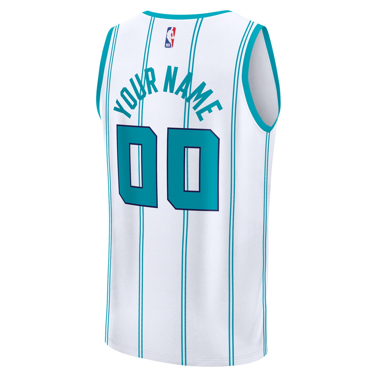 Youth Charlotte Hornets Fanatics White Fast Break Custom Jersey - Association Edition