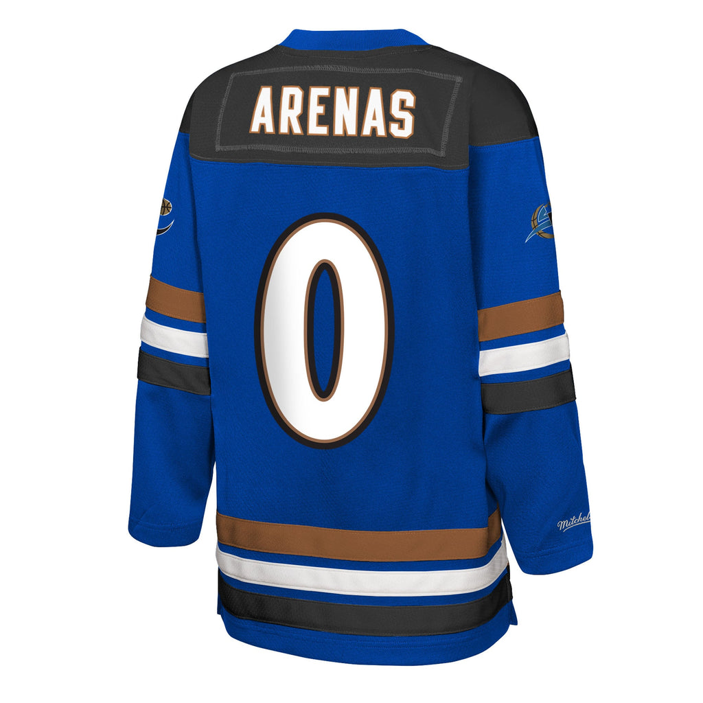 Youth Washington Wizards Gilbert Arenas Mitchell & Ness Blue Maxxed Out 2.0 Fashion Hockey Jersey