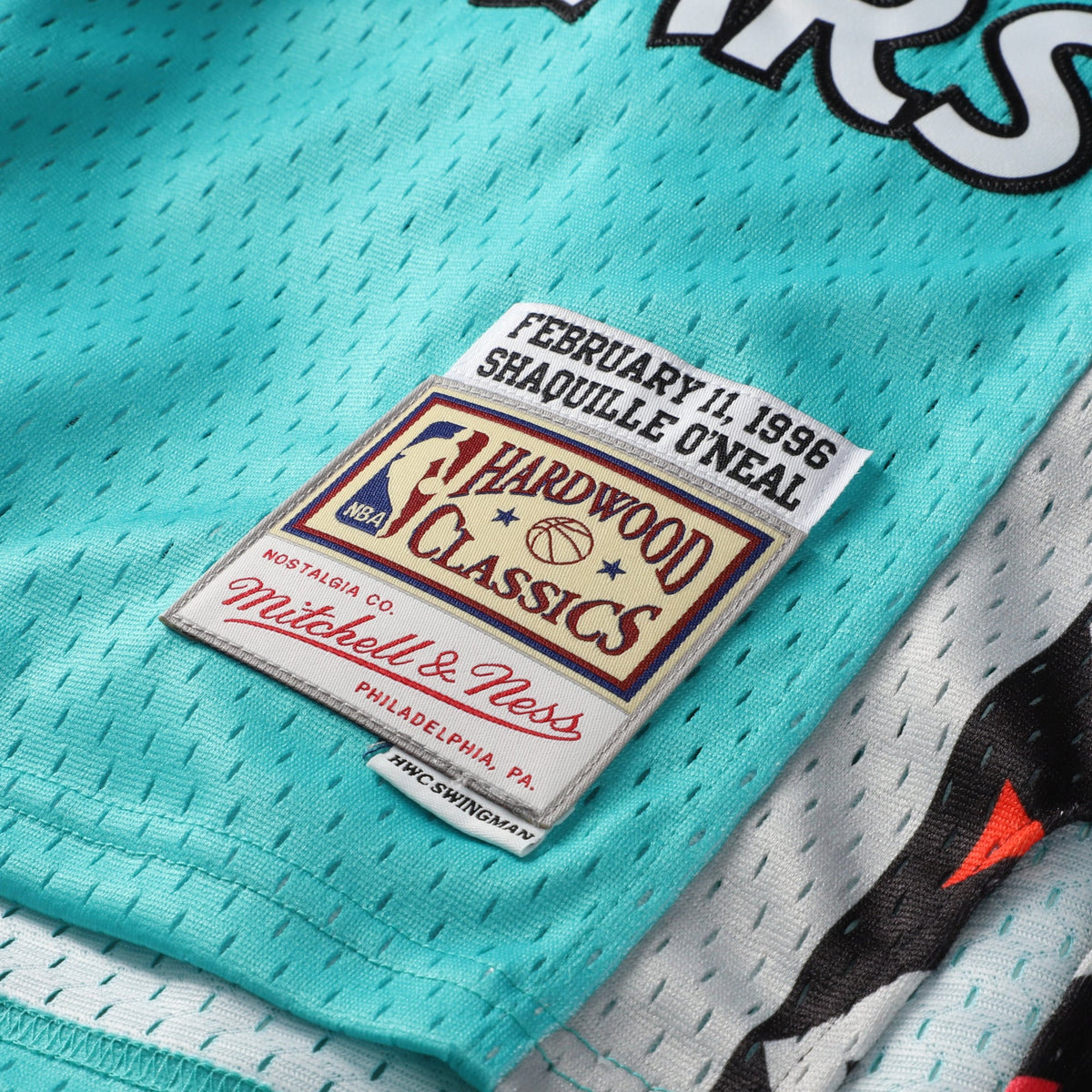 Youth 1996 NBA All-Star Game Shaquille O'Neal Mitchell & Ness Teal Hardwood Classics Swingman Jersey