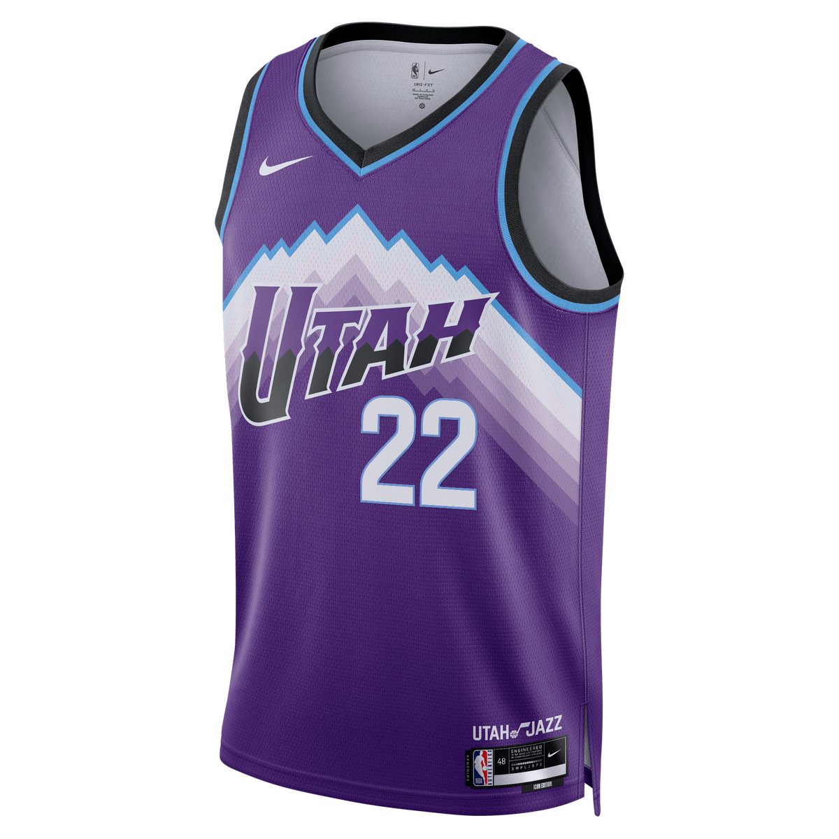 Youth Utah Jazz Darryn Peterson Nike Purple Swingman Jersey - Icon Edition