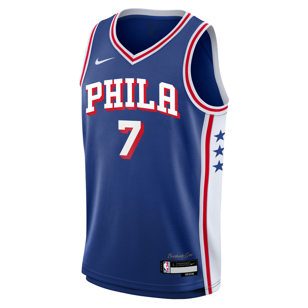 Youth Philadelphia 76ers Jaylen Brown Nike Royal Swingman Jersey - Icon Edition