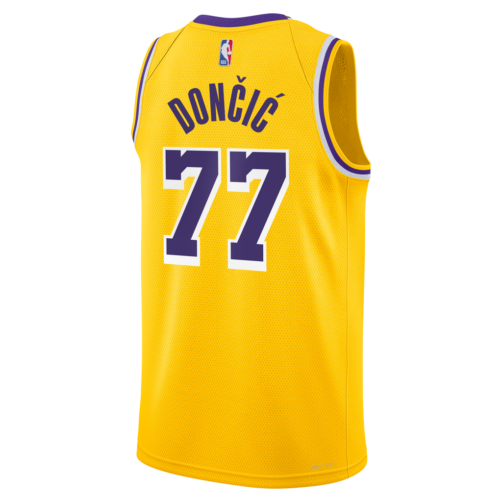 Youth Los Angeles Lakers Luka Dončić Nike Gold Swingman Jersey - Icon Edition