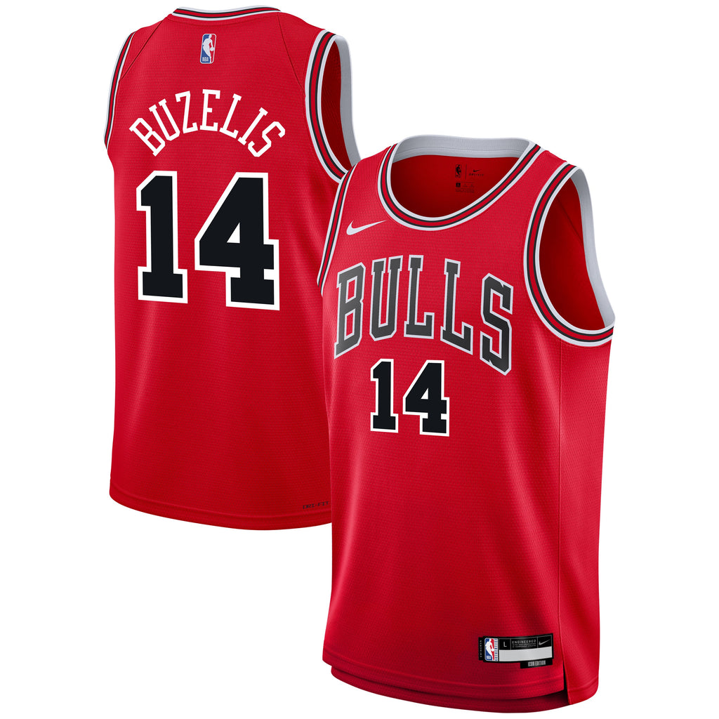 Youth Chicago Bulls Matas Buzelis Nike Red Swingman Jersey - Icon Edition