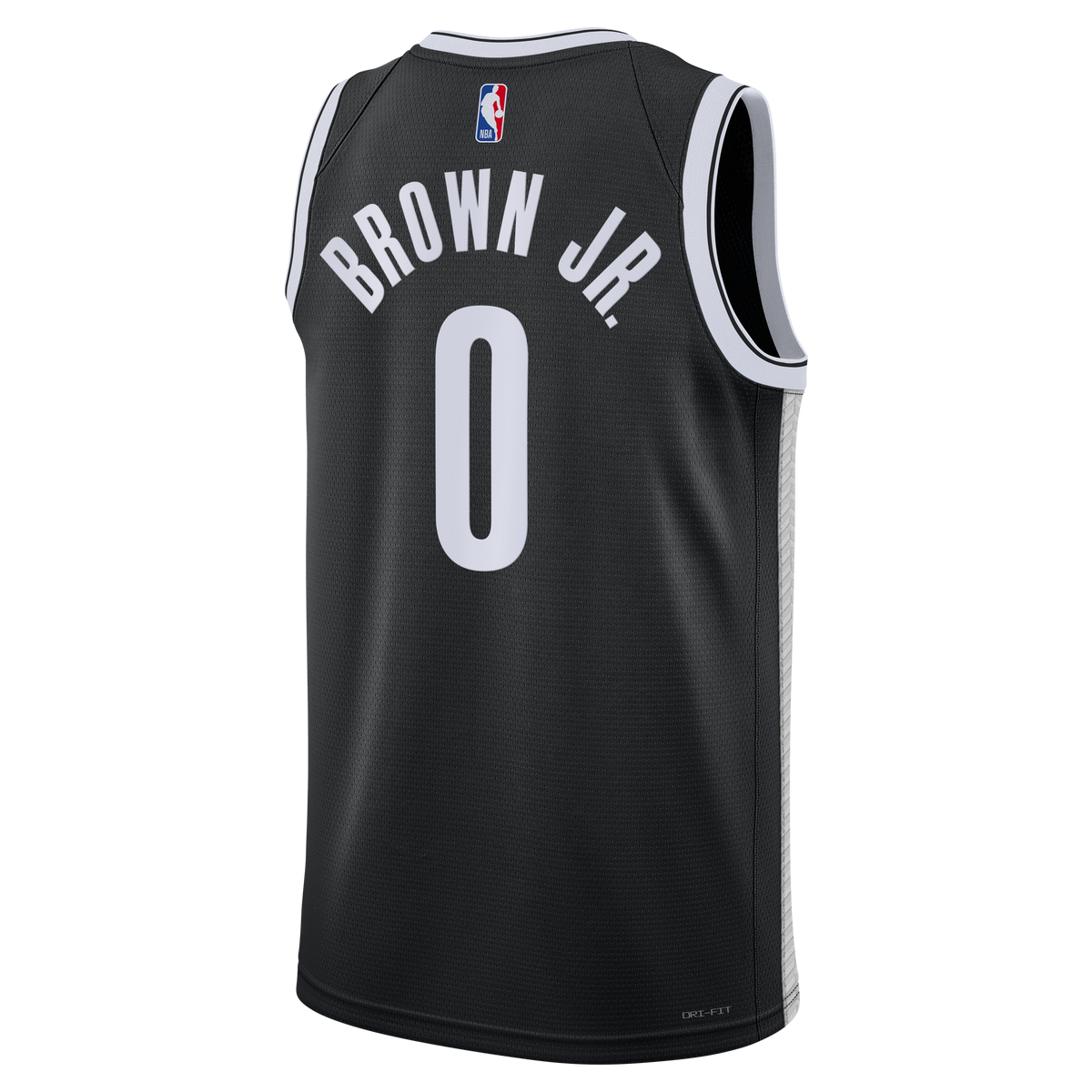Youth Brooklyn Nets Mikel Brown Jr. Nike Black Swingman Jersey - Icon Edition